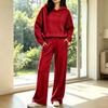 Women's Casual Hoodie and Jogger 2 Piece Set for Fall Winter