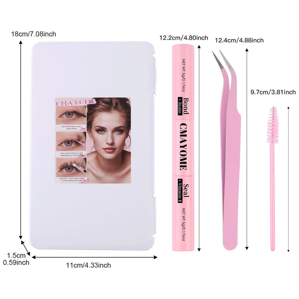 600 Tufts Of D-Curve Single Tufts Of False Eyelashes 8-16Mmdiy Segmented Self-Grafting Natural Dense Hair