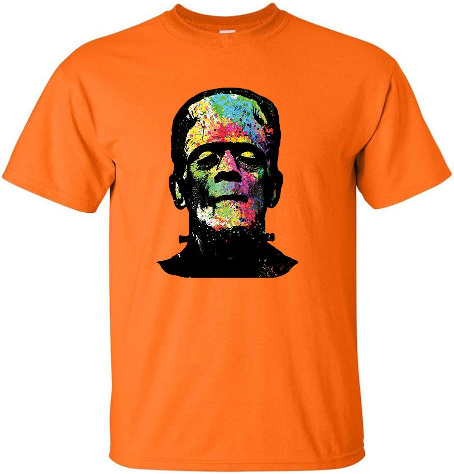 Frankenstein T-shirt Mens Halloween Theme Costume T-shirt Mens Graphic Tees L