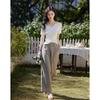 Women's French V-Neck Beaded Hollow-Out Knit Top