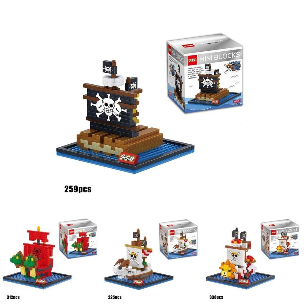 One Piece Pirate Boat Building Block Toy Mini Figure Collection Gift For Kids