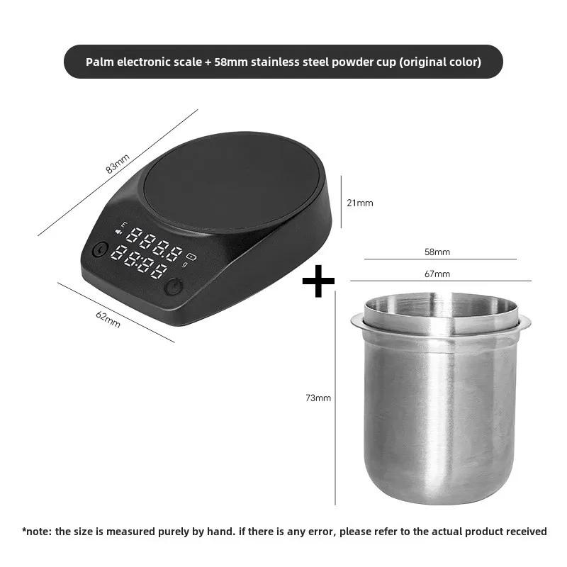Mini Bucătărie Cântar Cafea Digital Cântar de Palmă de Înaltă Precizie Timer pentru Cântărirea Boabelor de Cafea Instrument Barista