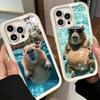 Phone Case for iPhone 17 Air 16E 15 16 Pro Max Animal Capybara Cute Cover 14 Plus 13 12 Mini Soft Shell Silicone Fundas