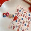 YITU Lion Dance Embossed Nail Stickers: Chinese New Year Calligraphy Self-Adhesive Decorations (Model YT4587).