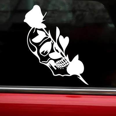 Half Skull Rose Creative&funny Stickers for Cartoon Fans&lover,high Quality for Car Trucks Motorcycles &laptops