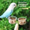 Futterbecher mit Clip Haustier Vogel Futterspender Wassernapf 1/2/4 Stück Papagei Futternapf Vogelkäfig Futterspender Haustier Futterbecken Halterung Zubehör