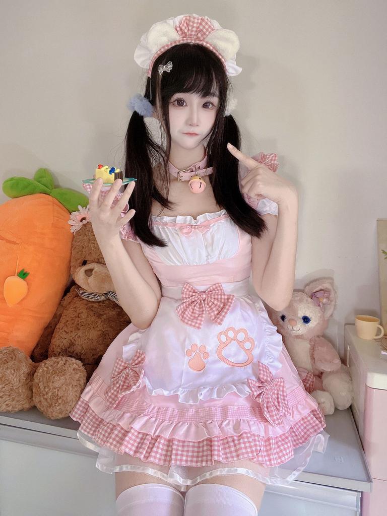 Japanese Maid Outfit Sweet Kitten Wild Maid Cosplay Cute Soft Girl Two-dimensional Jumpsuit
