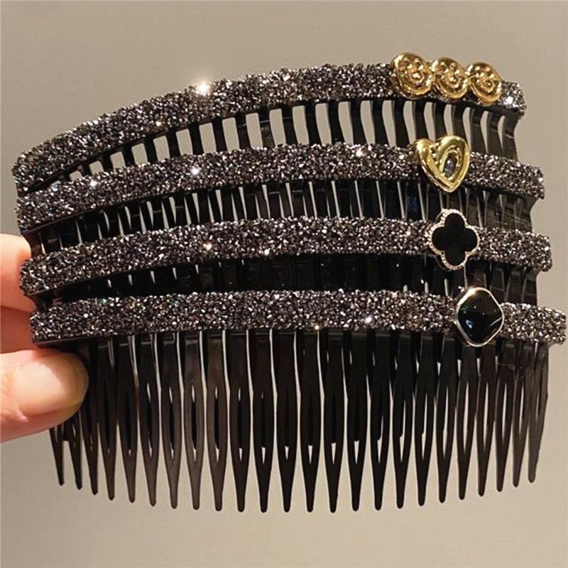 Skull Top Hair Styling Comb - Women's Bangs & Messy Hair Clip Accessory