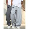 Pantaloni casual da uomo stampati con aquila alla moda, nuovi, larghi, dritti, pantaloni della tuta