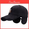 Trendy Baseball Cap For Men With Faux Wool Lining Windproof And Warm For Autumn Winter