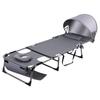 Reclining Lounge Chair Bed with Canopy | Sturdy, Three-Fold