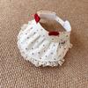 Summer Baby Sun Protection Hat Large Brim Visor Cap Sweet Children's Sun Hat  No Top Sunshade
