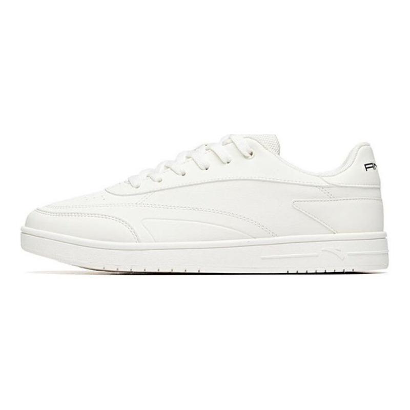 Anta Men s Life Series Fabric Synthetic Leather Retro Warm Non-slip Low-top Skate Shoes White 912038031R-1 39