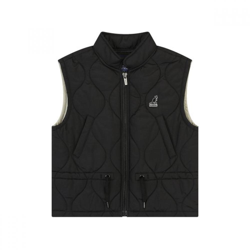 

Kangol Kids New Quilting Vest String Detail Black Pd 0006 blacks/110