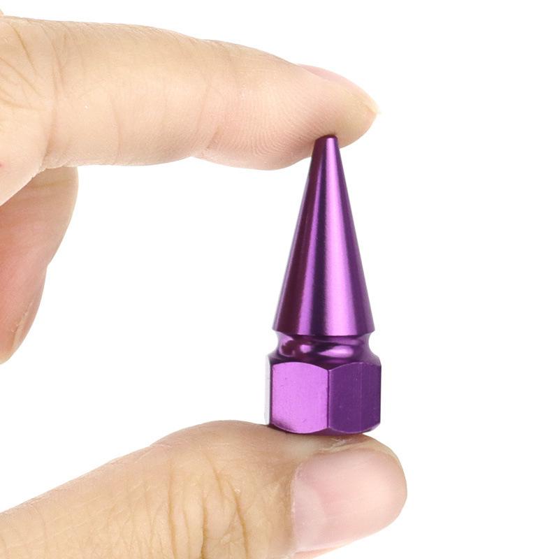 Aluminum Alloy Hexagonal Car Tire Valve Cap, Dustproof & Universal Fit