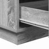 Nightstand with Drawers Gray 39 x 34.5 x 65 cm Engineered Wood