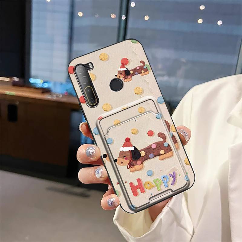 Card bag Cute Phone Case For HTC Desire 20 Pro/D20 Pro Graffiti Soft case Anti-knock Back Cover protective TPU Anti-dust