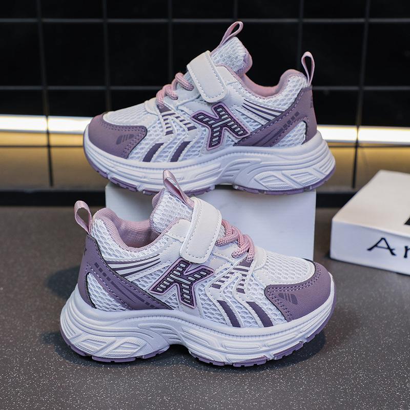 Boys' Sports Shoes 2025 Spring and Autumn New Children's Mesh Breathable Boys' Running Shoes Girls' Casual Shoes Non-slip