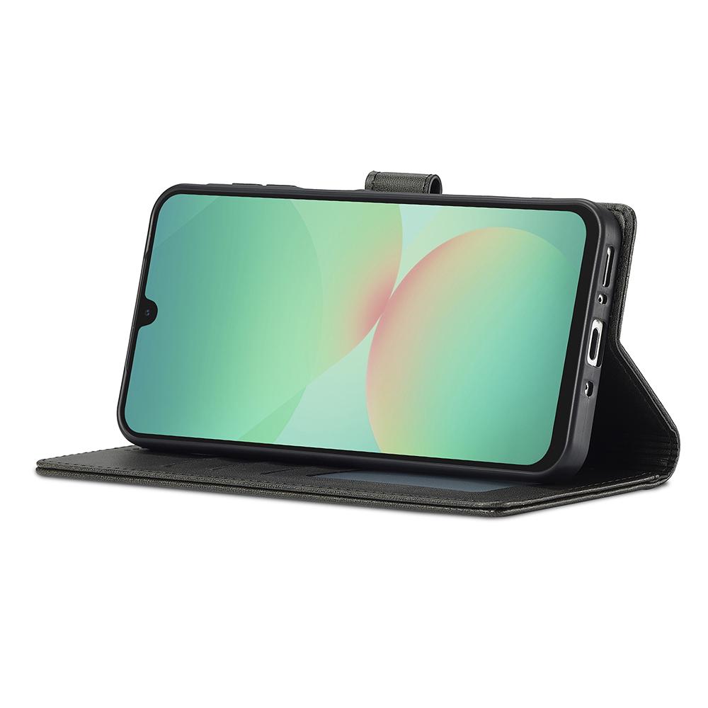 LC.IMEEKE For Samsung Galaxy A17 Case Calf Texture PU Leather Stand Wallet Phone Cover