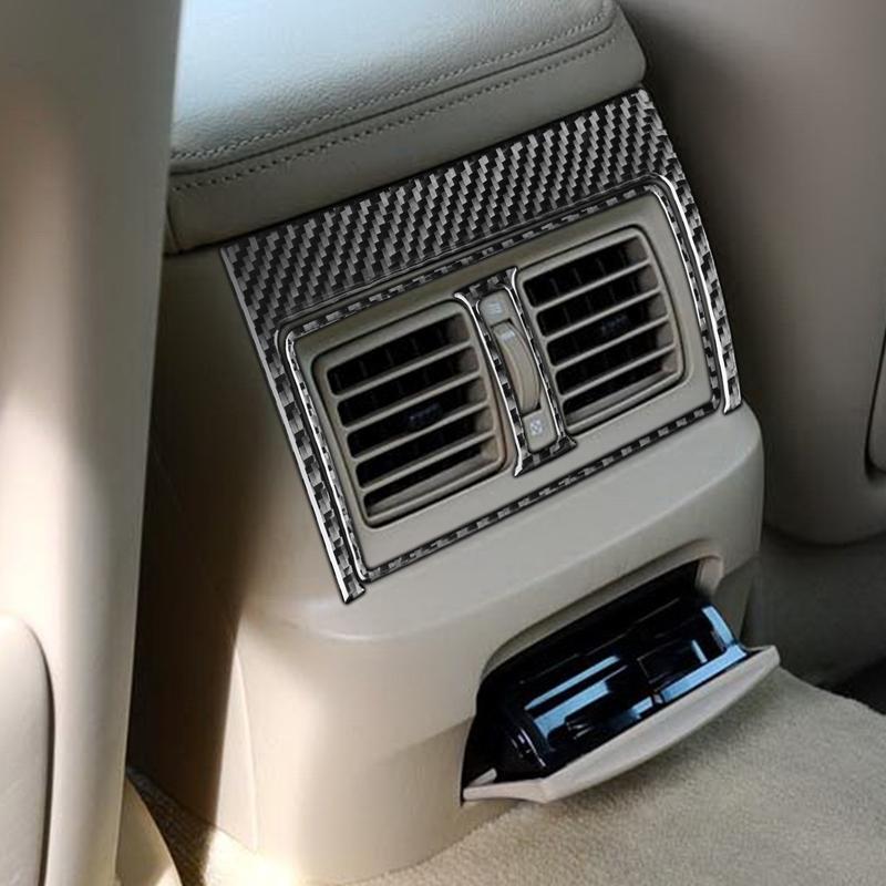 Carbon Fiber Car Accessories Rear Air Vent Decorative Modified Interior Trim Cover Sticker For Lexus GS 2006 2007 2008 2009-2011