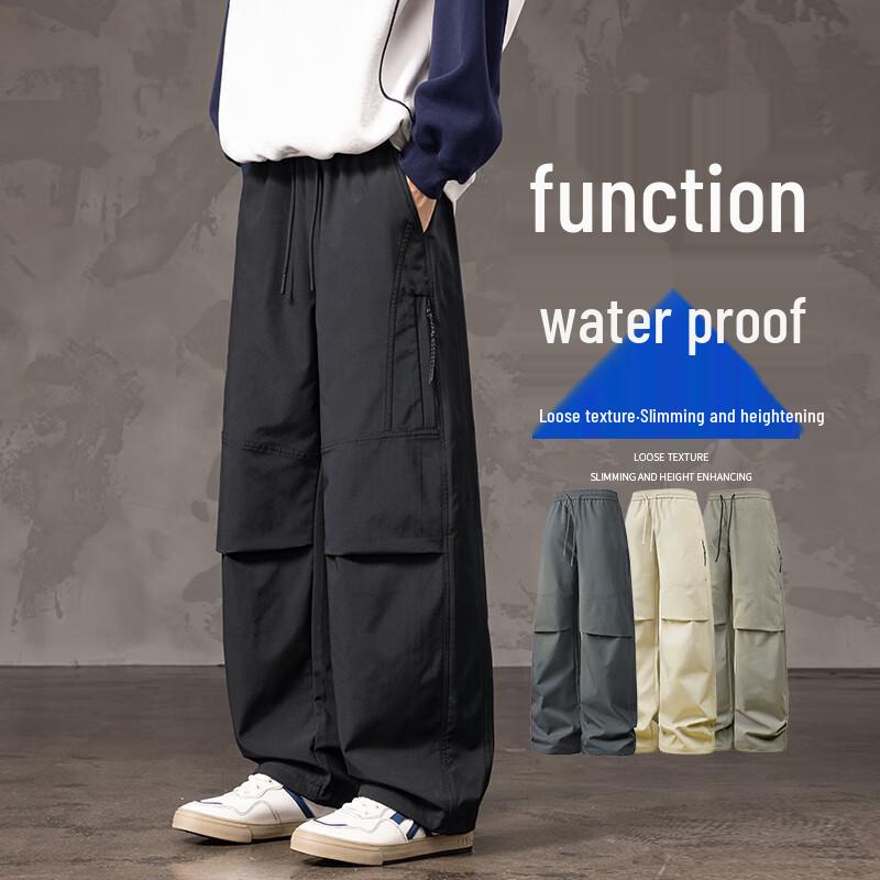 VANCAMEL Men's Outdoor Casual Straight Cargo Pants