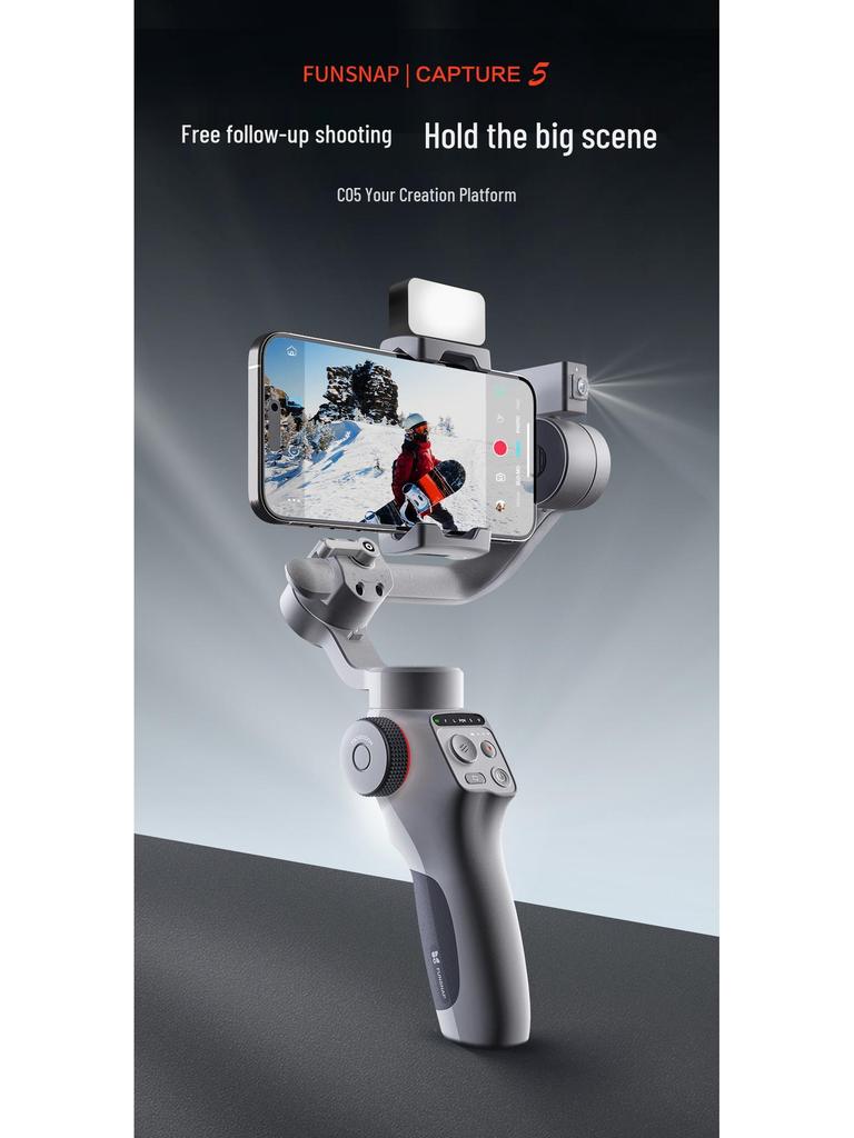 FUNSNAP Douying C05 Smart Tracking Mobile Gimbal for Smooth Live Streaming & Vlogging