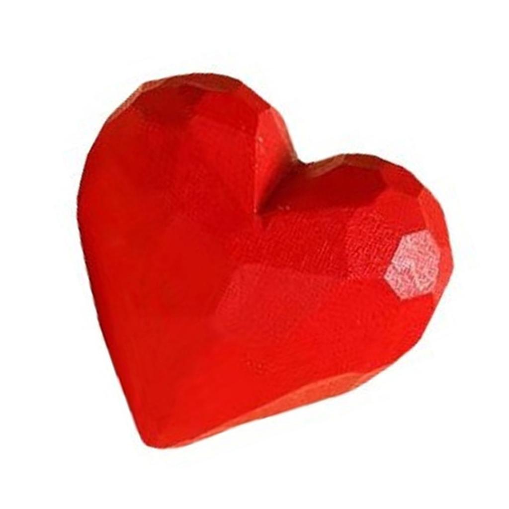 Unique Wood Carved 3D Love Heart Pendant Keyring Handmade Craft Ornament for DIY Bag Charm or Car Interior Decoration