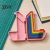 Crafting Measurement Guide 7Pcs/Set Paper Alignment Guides Color Coded Tools with Storage Case Easy Layering And Matting Spacers Size Tabs