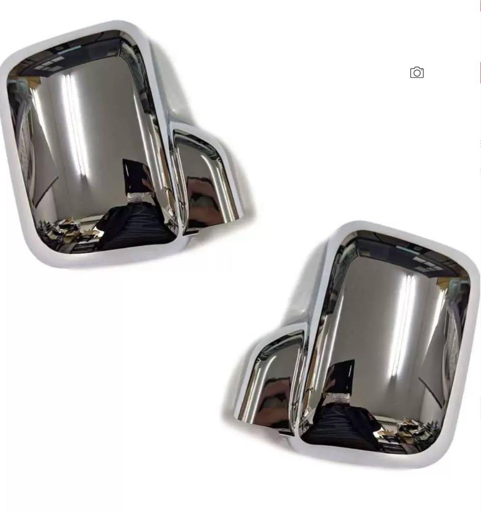 Silberspiegel- und Türabdeckungs-Set für Toyota Hijet enthält zusätzliche Seiten- und Türgriffe LKW, doppelseitiges Klebeband, Spiegel, (S500P & S510P).