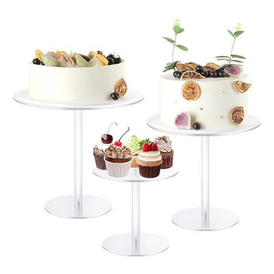 Gifts Acrylic Cake Stand Round Double-layer Dessert Display Rack Transparent Party Dessert Stand Wedding Birthday