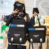 Student Backpack Five Piece Set With Simple Letter Print For High School And Middle School Students