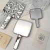 1Pc Retro Hand-Held Makeup Mirror Portable Beauty Mirror Home Beauty Tool