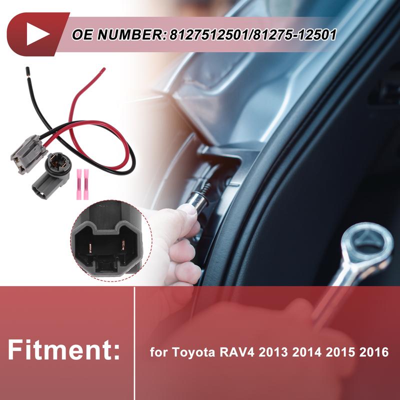 X Autohaux Tail Light Socket Wiring for Toyota RAV4 2013 2014 2015 2016 No.8127512501