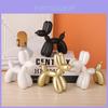 Escultura Moderna Minimalista de Perro Globo de Resina para Decoración de Escritorio de Oficina en Casa Regalo