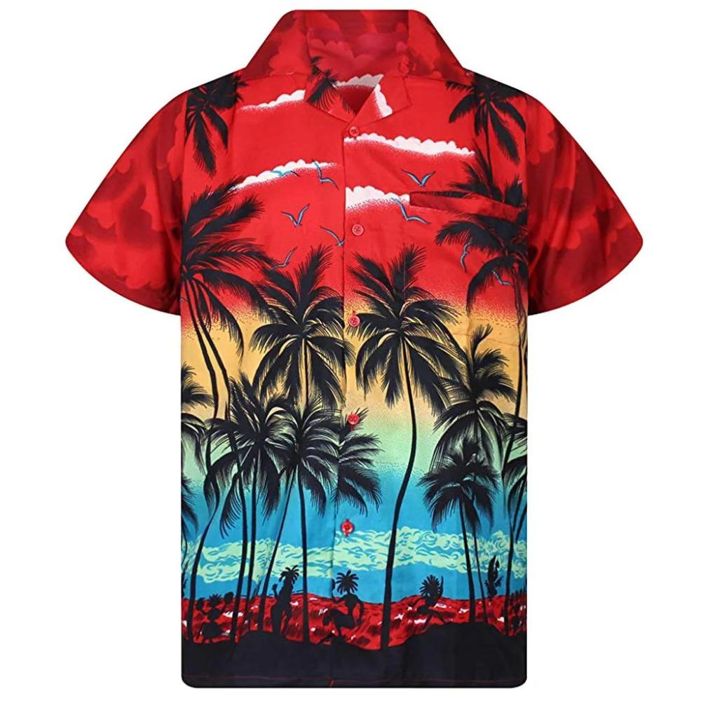 

Hawaiian Palm Trees 3D Print Hawaiian Shirt Unisex Short Sleeve S