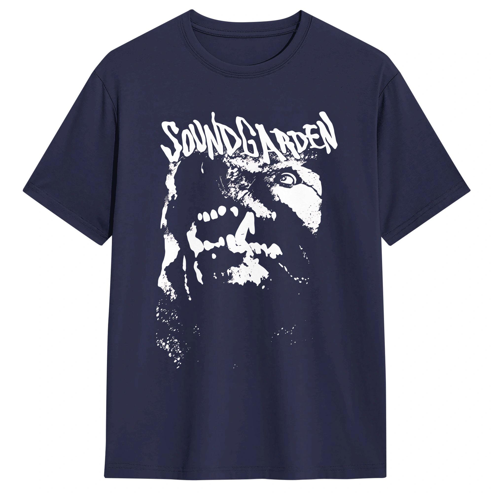 

Soundgarden Rock Band T Shirt Summer 100 Cotton T Shirts For Mens Trending Loose Tee Shirt ShortSleeve Classic Clothing 4XL