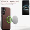 SUTENI H19 For Samsung Galaxy S25+ Magnetic Case Card Holder Kickstand Litchi Texture Leather Back Cover