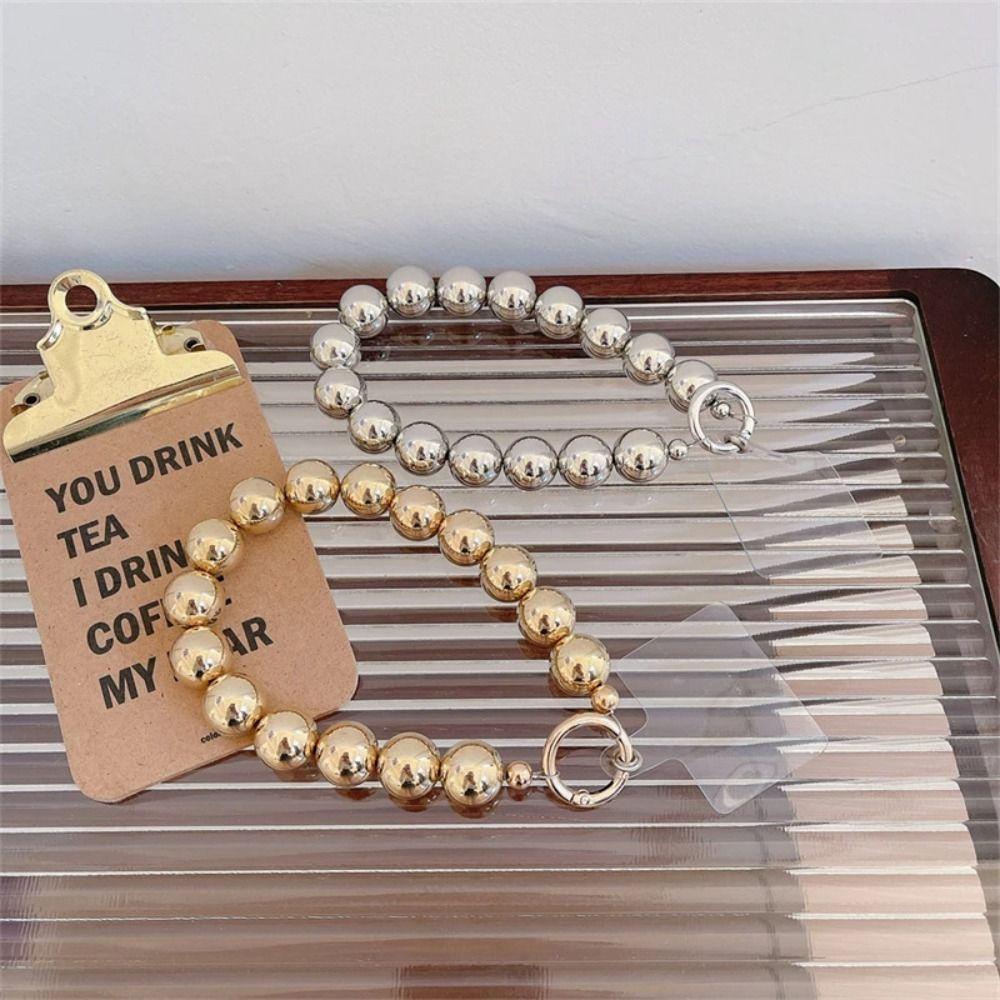 Luksuriøs Elektroplettert Perlekjede til Telefon Kvinner Mote Telefon Lanyard Telefonstropp Vesketilbehør