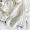 Comfortable Fit Breathable Silk Scarf Cotton And Hemp Scarf Retro Headscarf