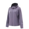 Li Ning Ice Cream Letter Zipper Hooded Comfortable Breathable Versatile Loose Jacket Women jackets Dark-Gray Purple AFDVE46-4