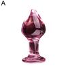 12mm Glass Butt Plug Anal Bead Fake Penis Dildo Adult Sex Toy for Women Men