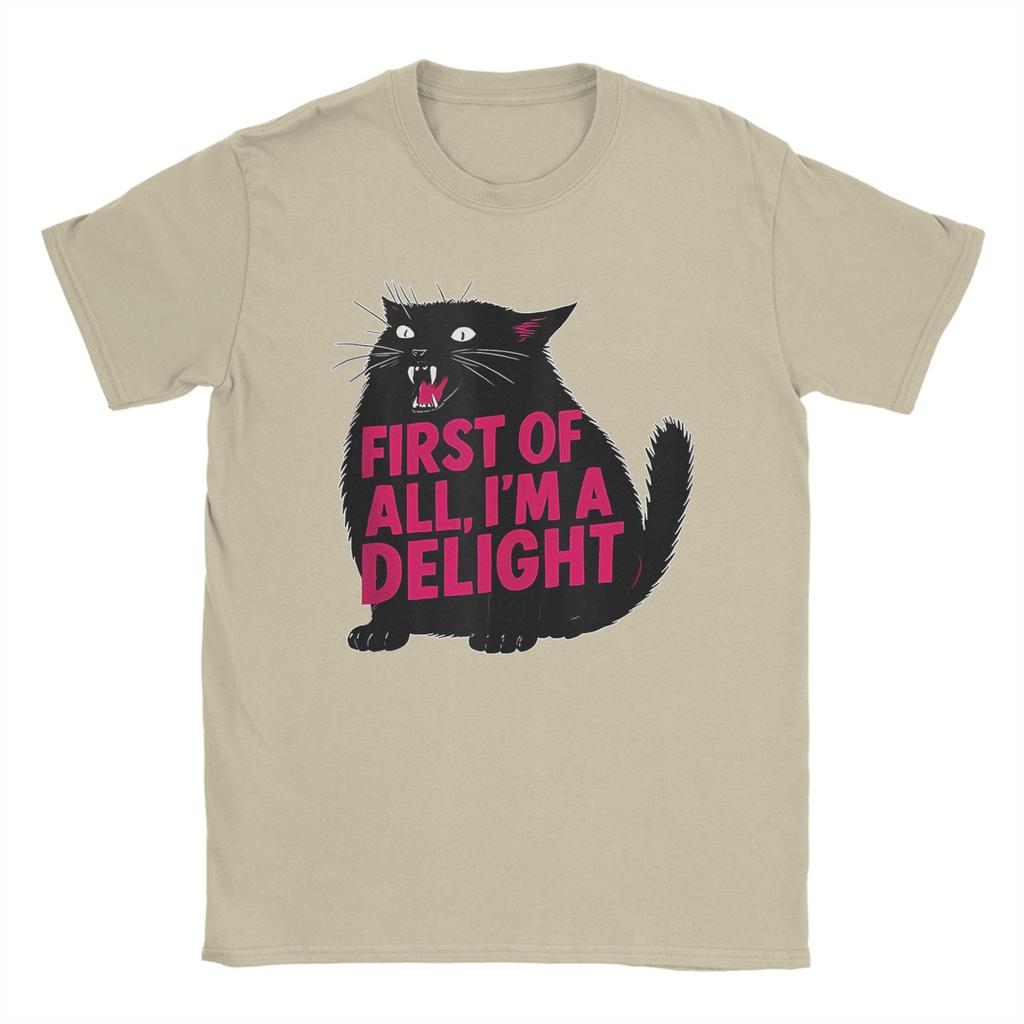 First of All Im Just So Lovable Roaring Black Cat Womens ShortSleeve Crew Neck TShirt Birthday Gift Top Graphic T Shirts