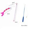 10 Styles of Cat Feather Toys,Telescopic Fishing Rod Toys for Teasing Cats,Accompanying Training, Suitable for All Kinds of Cats