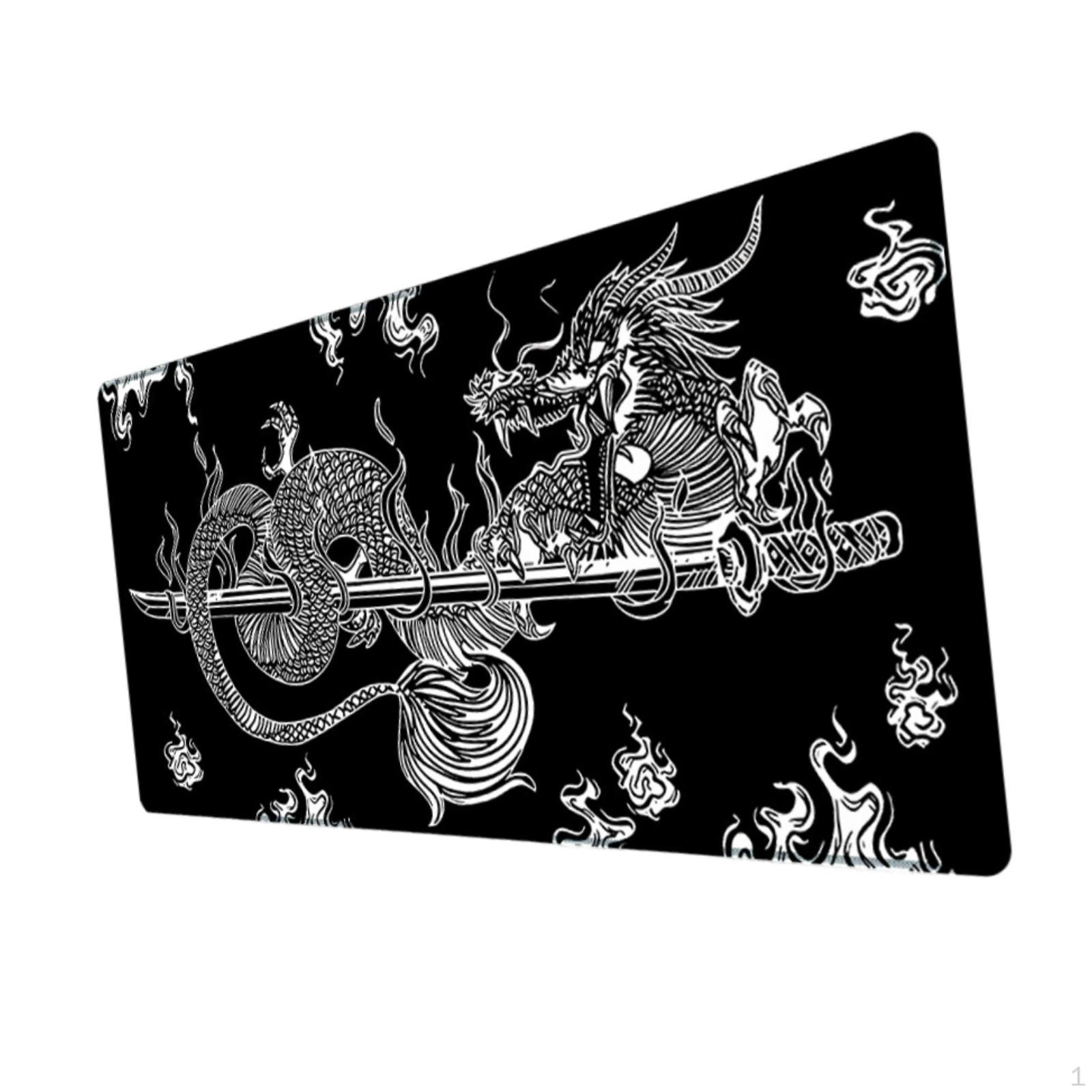 Большой игровой коврик для мыши Настольный коврик Высокая точность отслеживания Резиновый водонепроницаемый коврик для мыши Ноутбук Style A