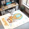 Custom Name Animals Printed Carpet,Rug for Office Chair Living Room Bedroom Kitchen Room Decor Gifts.