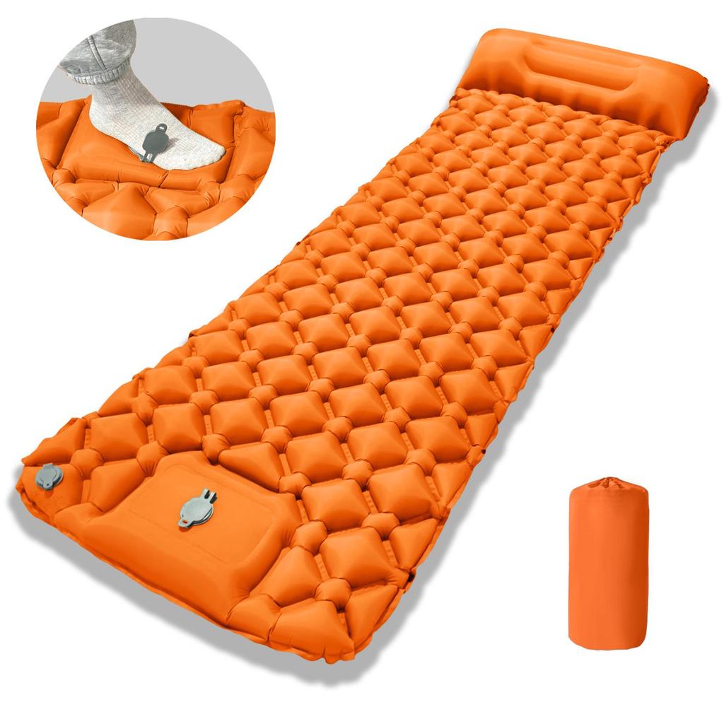 LT-88 Foot Pump Inflatable Ultra-light TPU Sleeping Pad for Camping & Outdoors