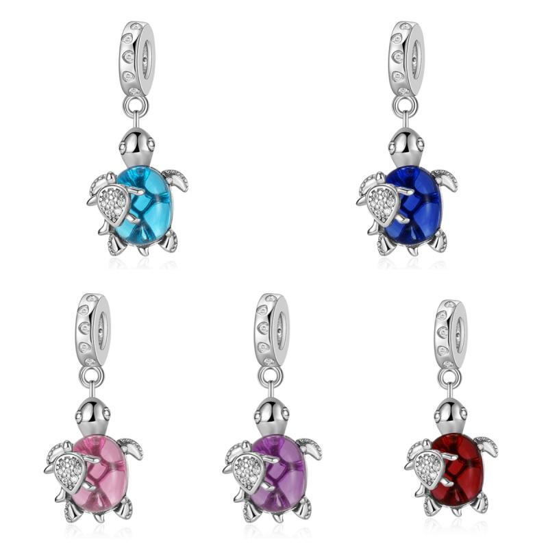925 Silver Sea Turtle Crab Starfish Fish Charms Pendants For DIY Jewelry Making Bracelets Necklaces
