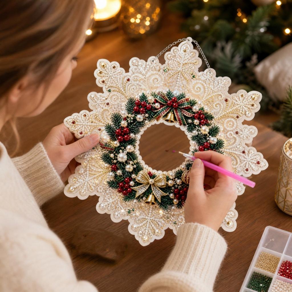 Christmas Kit - DIY 5D for Adults, Home Decoration (Size 8)