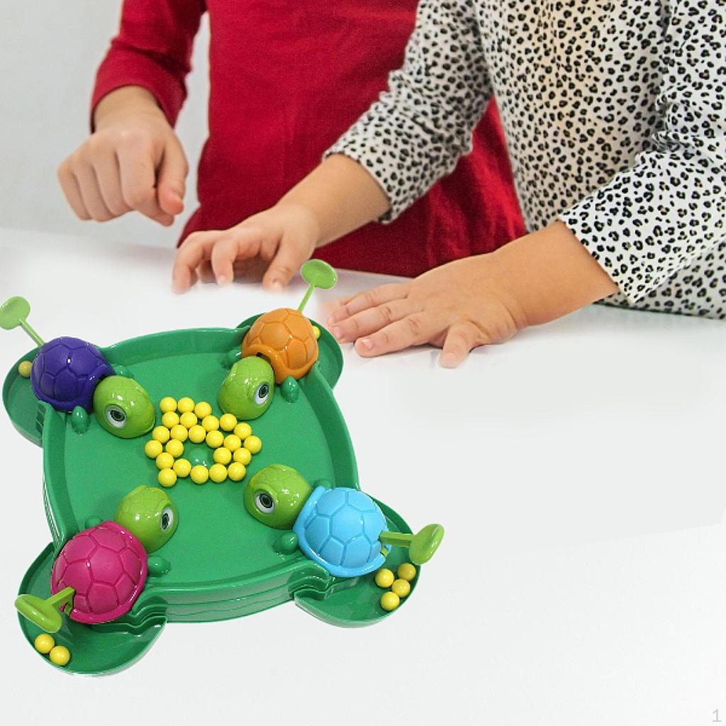 Hladná Korytnačka Stolová Hra Hračka pre Skoré Učenie Rodinná Čísla Počítanie Puzzle Hrášok Jedenie