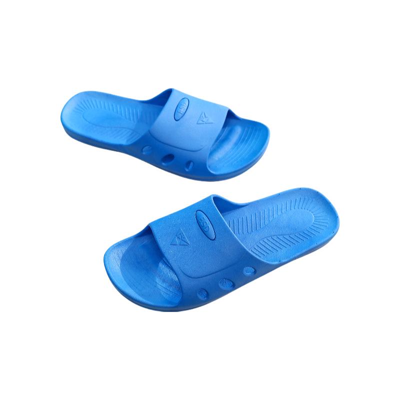 Pantofole Estive Morbide Antistatiche a X Blu e Bianche - Scarpe Protettive Comode Senza Polvere